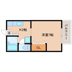 静岡駅 バス15分  小鹿公民館前下車：停歩7分 1階の物件間取画像